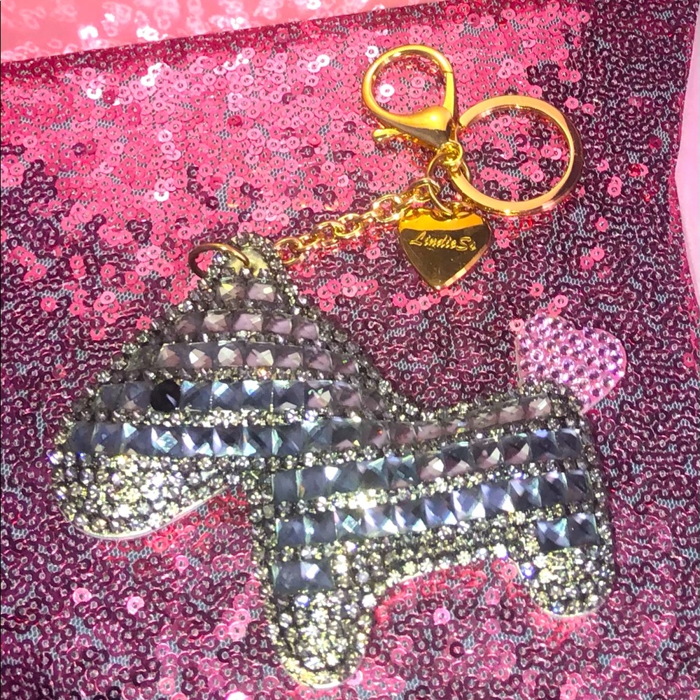 Authentic LindieSs Signature Luxury Handcrafted Lucky Crystal Horse Bag Charm